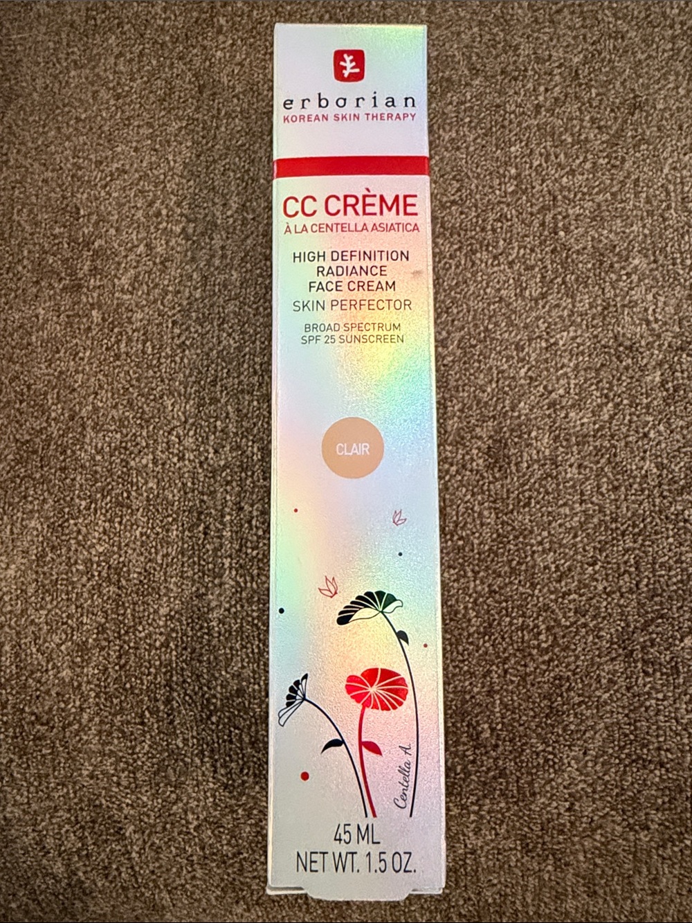 Erborian CC Crème Radiance Face Cream - Clair (Fair) NIB 45ml
